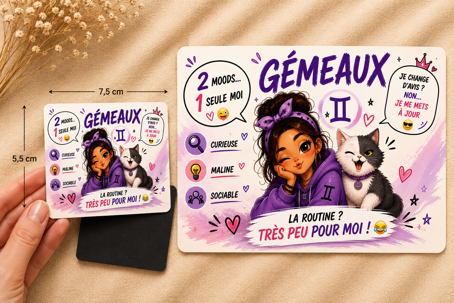 ♊🧲 Magnet Signe Astro Gémeaux