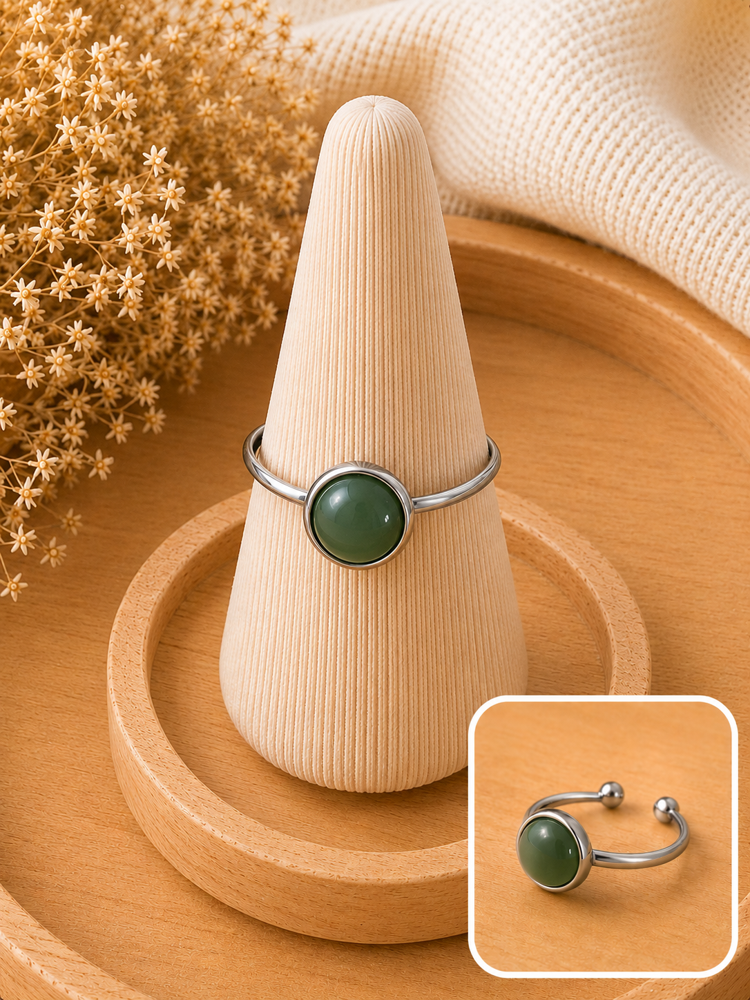 Bague Éclat Aventurine Verte