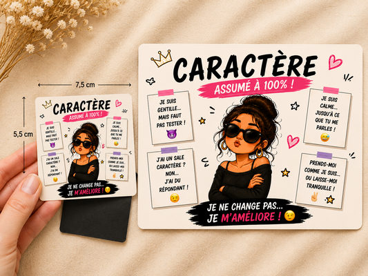 🧲 Magnet humour « Version Femme »