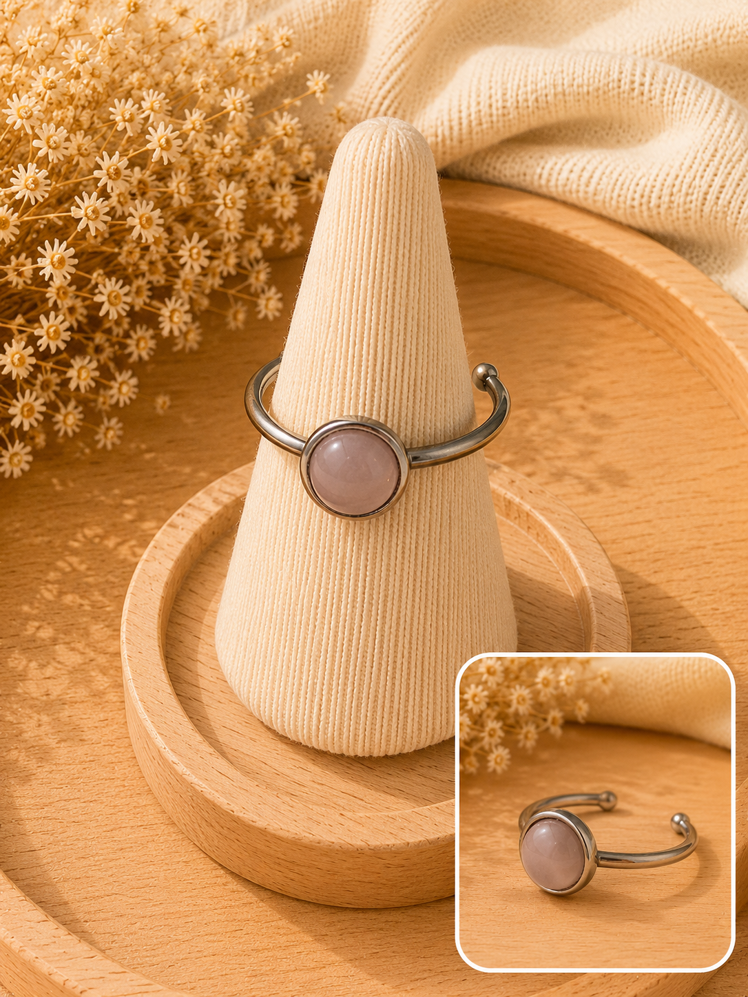 Bague Éclat Quartz Rose