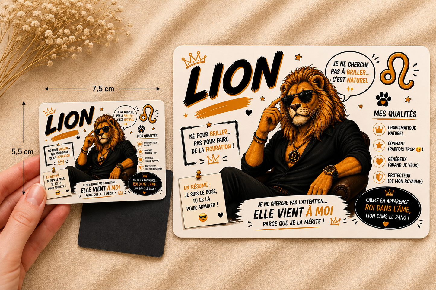 ♌🧲 Magnet Signe Astro Lion