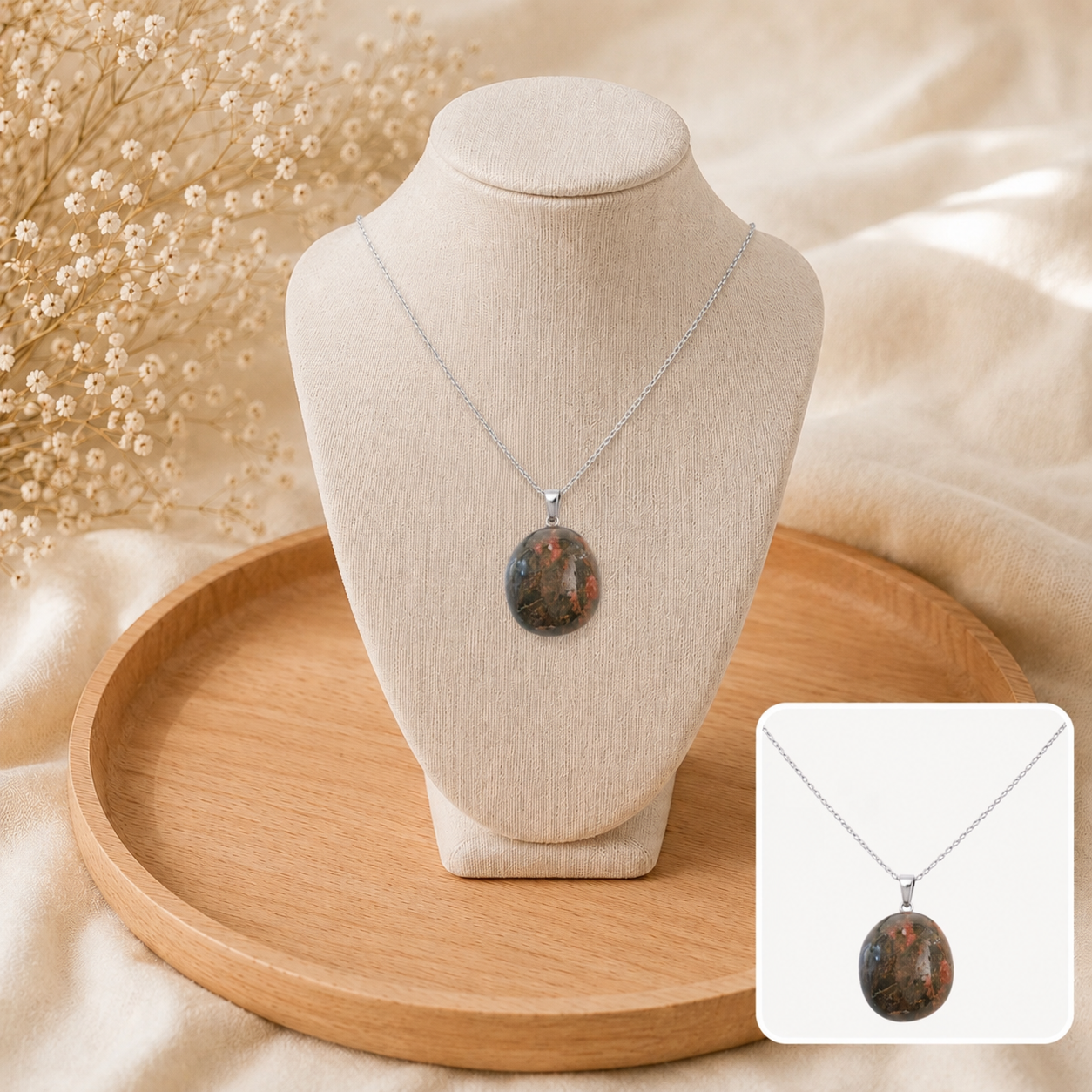 💚 Collier Essence d'Unakite