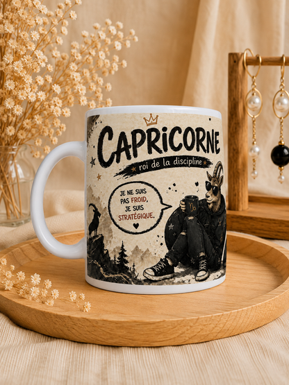 ♑ Mug Signe Astro Capricorne Homme