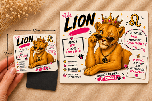 ♌🧲 Magnet Signe Astro Lion