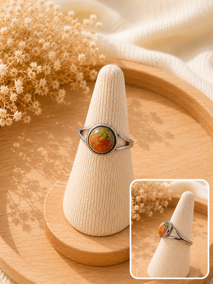 Bague Renaissance Unakite