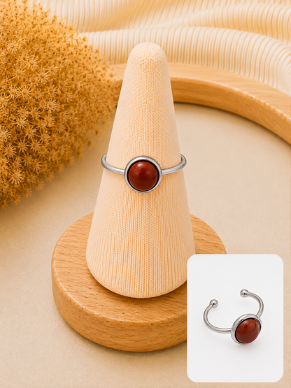 Bague Éclat Jaspe Rouge