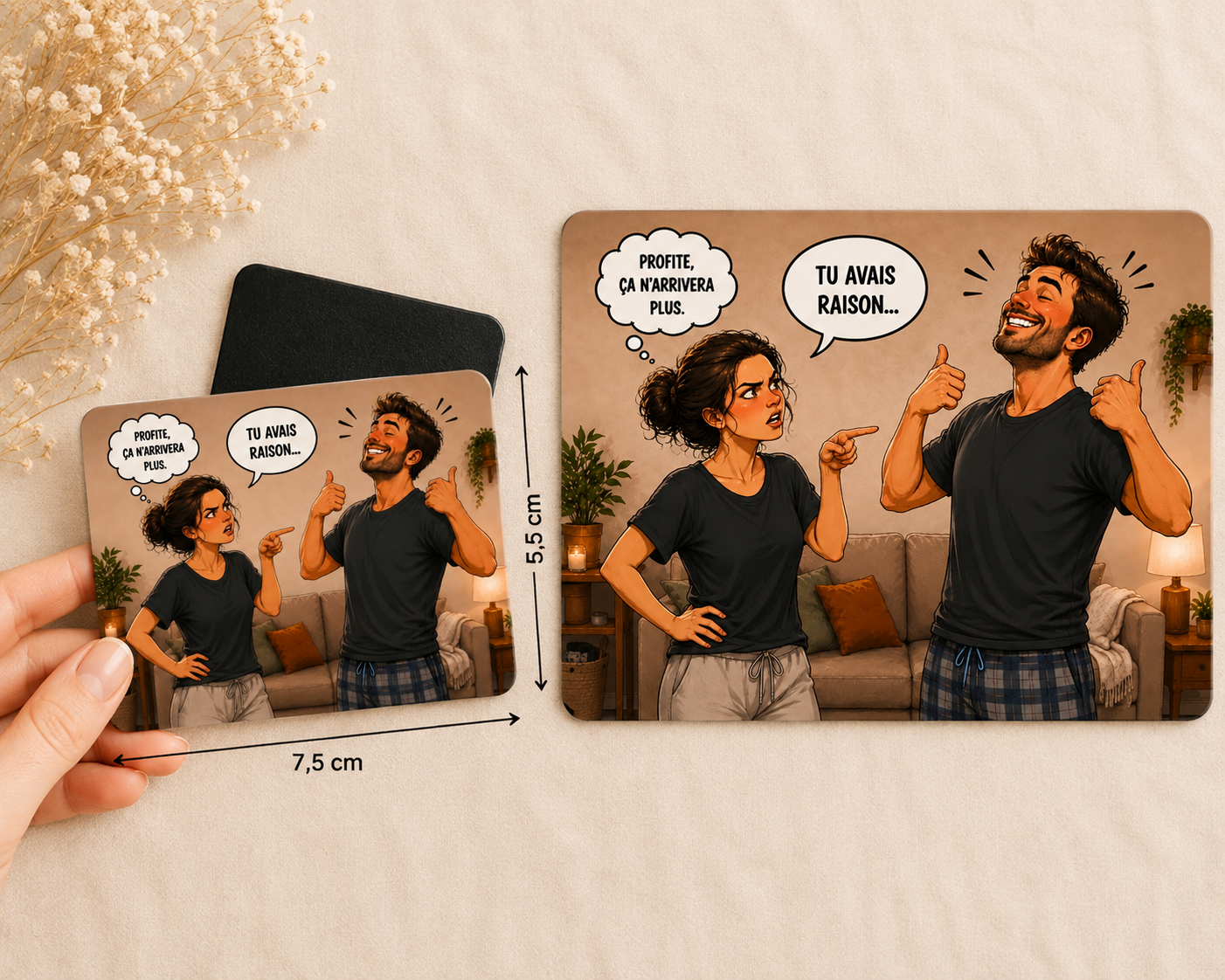 🧲 Magnet humour « Spécial Couple »