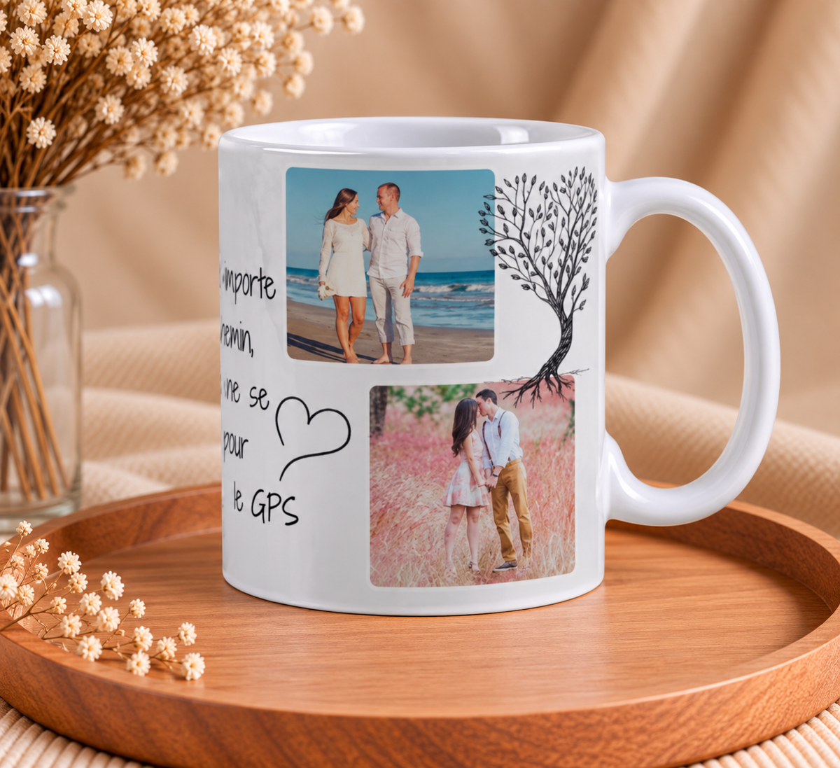 😂 Mug humour personnalisé « Amour » – Notre Itinéraire