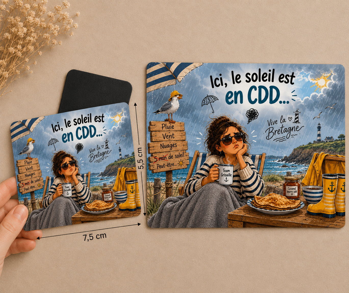 🧲 Magnet humour « Spécial Bretagne »