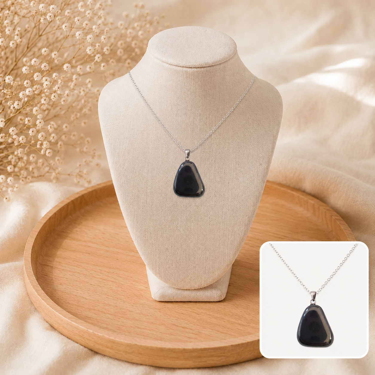 🤍 Collier Essence d'Hématite