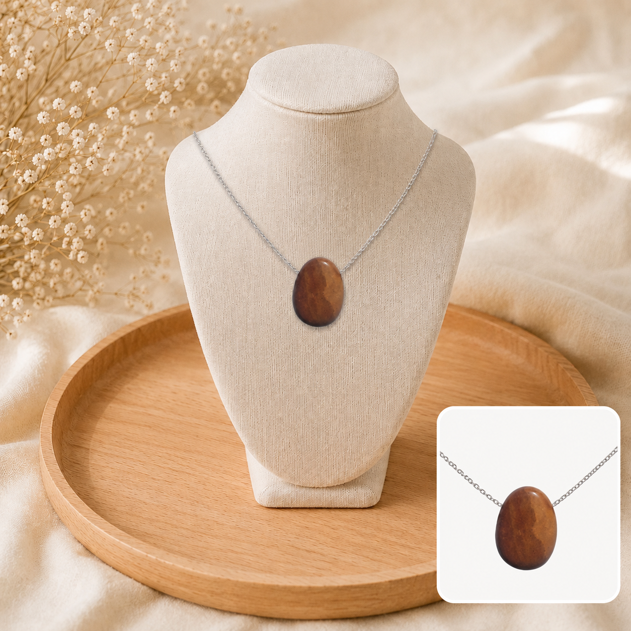 🟤 Collier Horizon de Jaspe Breschia