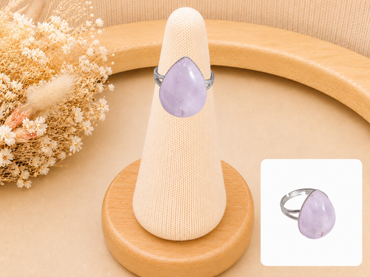 Bague Améthyste Goutte d'Eau