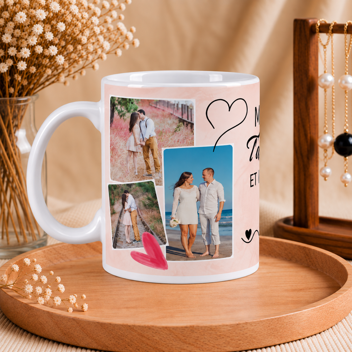 ☕ Mug personnalisé "Amour" – Mon Évidence