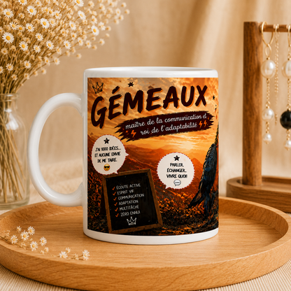 ♊ Mug Signe Astro Gémeaux Homme