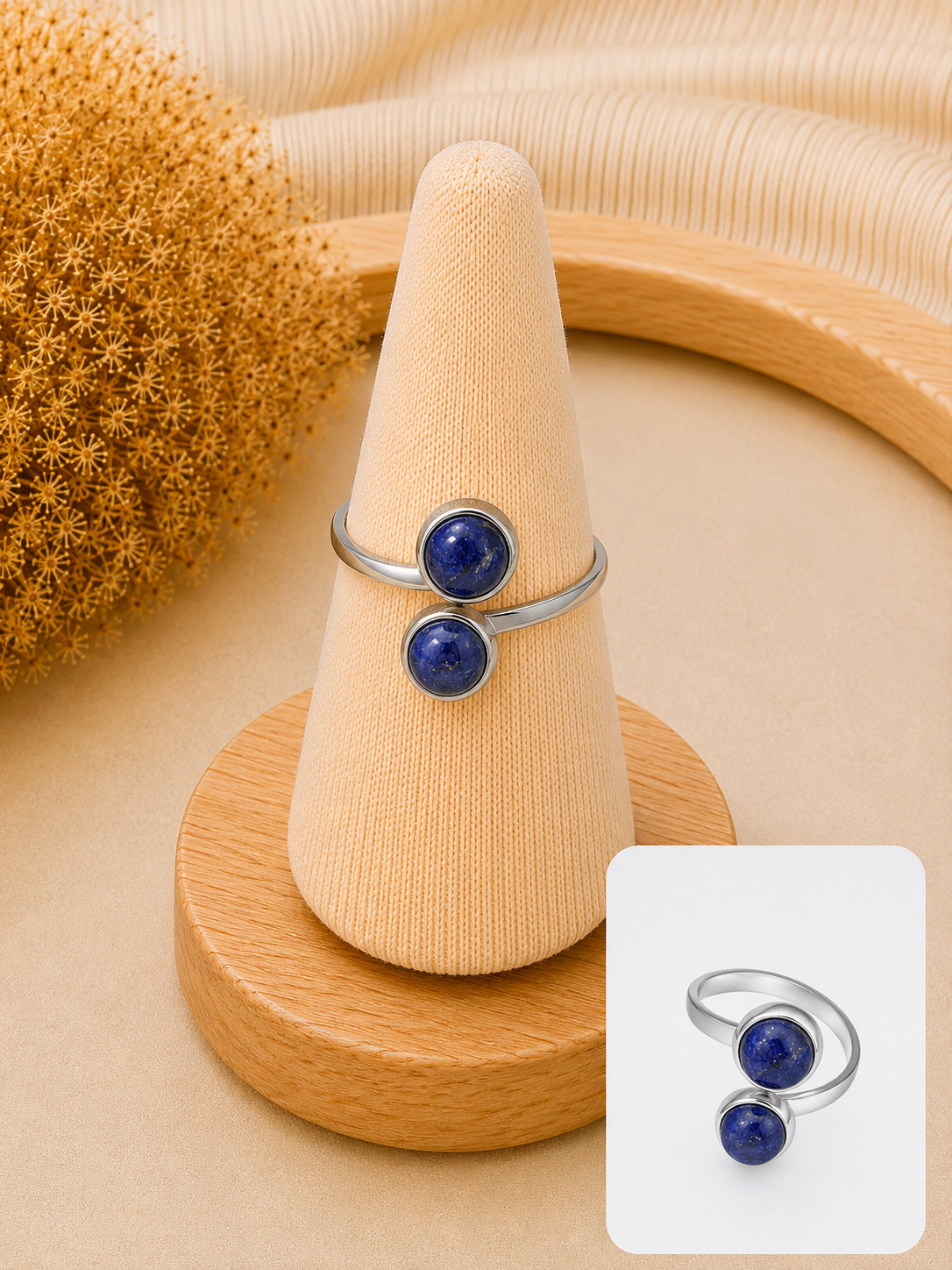 Bague Duo Lapis-Lazuli