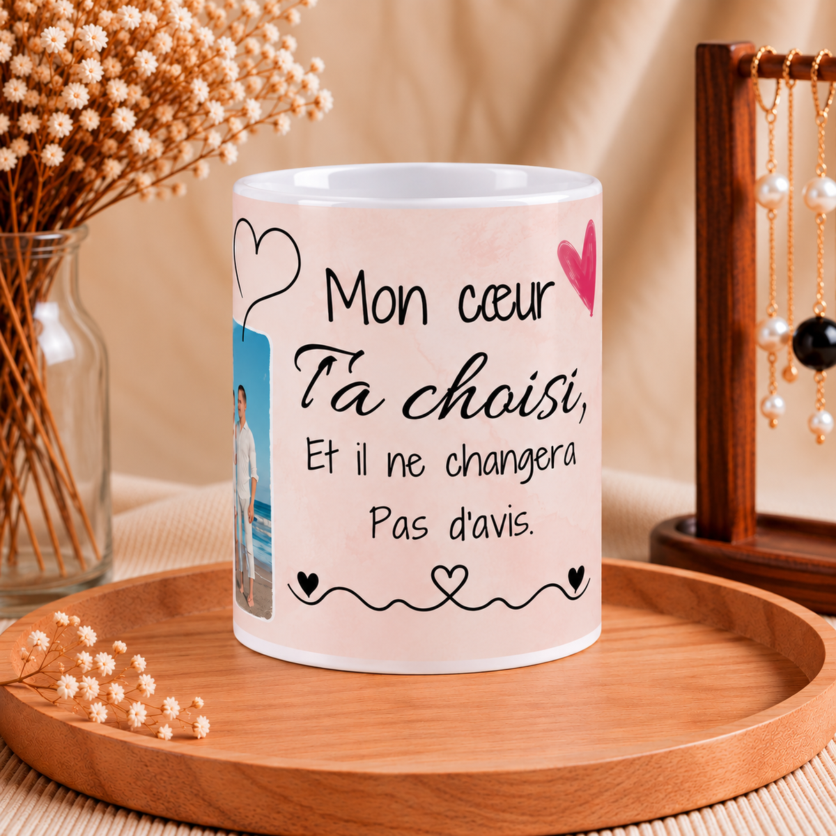 ☕ Mug personnalisé "Amour" – Mon Évidence