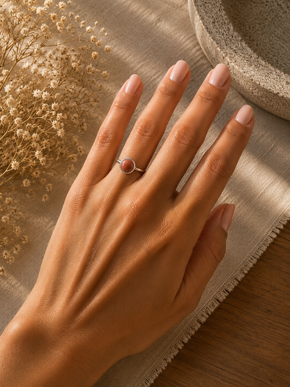 Bague Éclat Jaspe Rouge