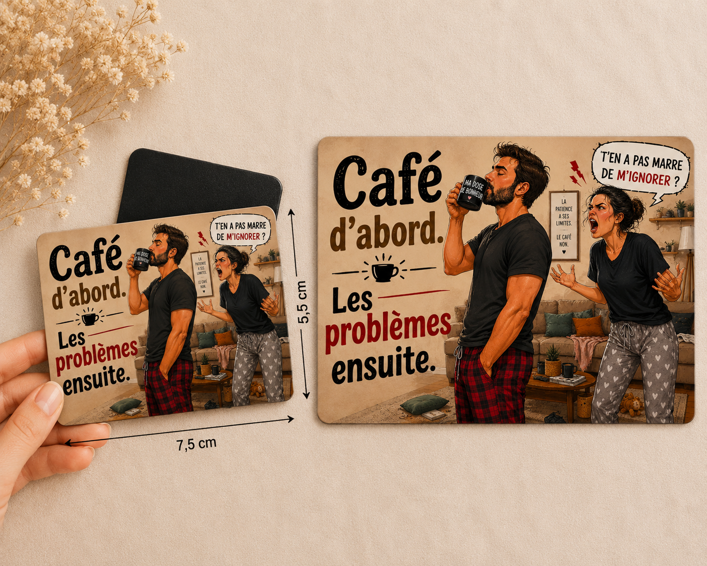 🧲 Magnet humour « Spécial Caféïne »