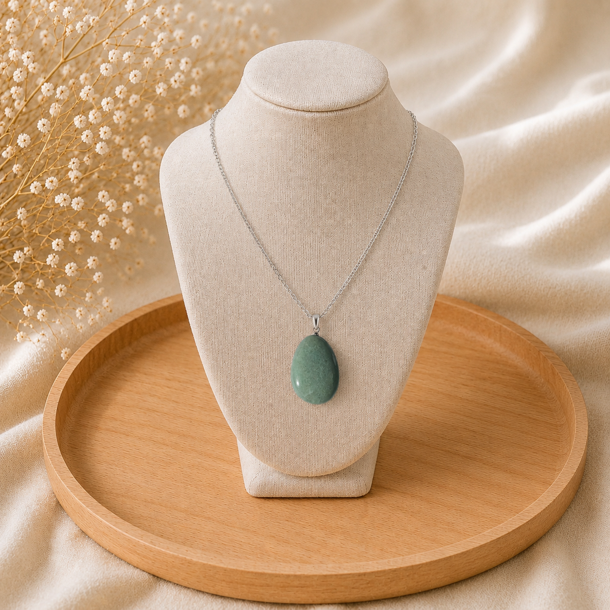 💚 Collier Harmonie d'Aventurine Verte