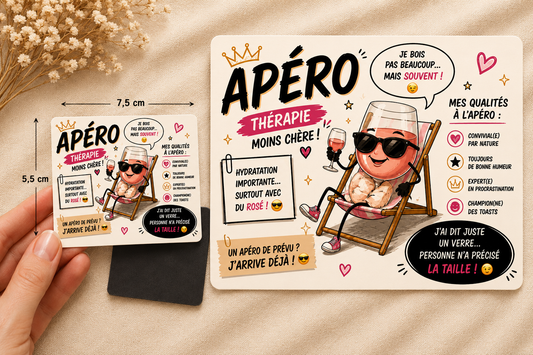 🧲 Magnet humour « Apéro »