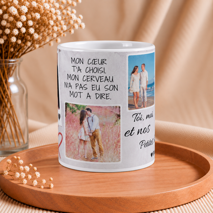 😂 Mug humour personnalisé « Amour » – Nos Petites Habitudes