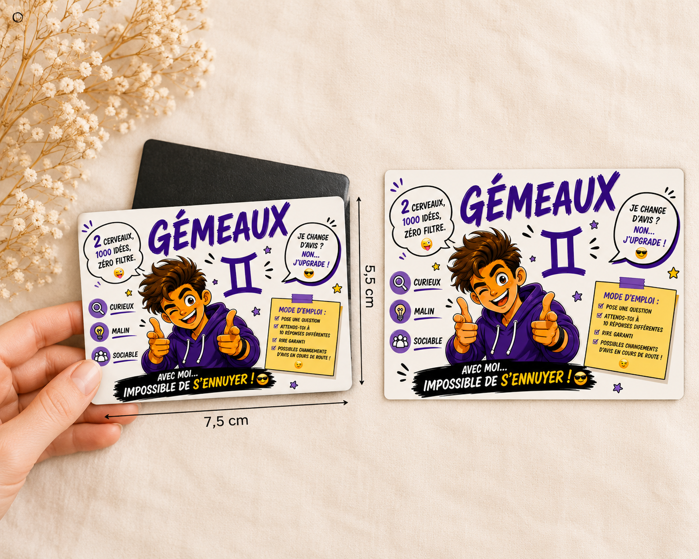 ♊🧲 Magnet Signe Astro Gémeaux