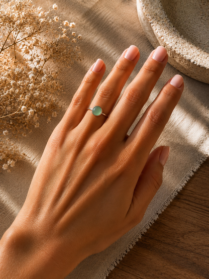 Bague Éclat Aventurine Verte