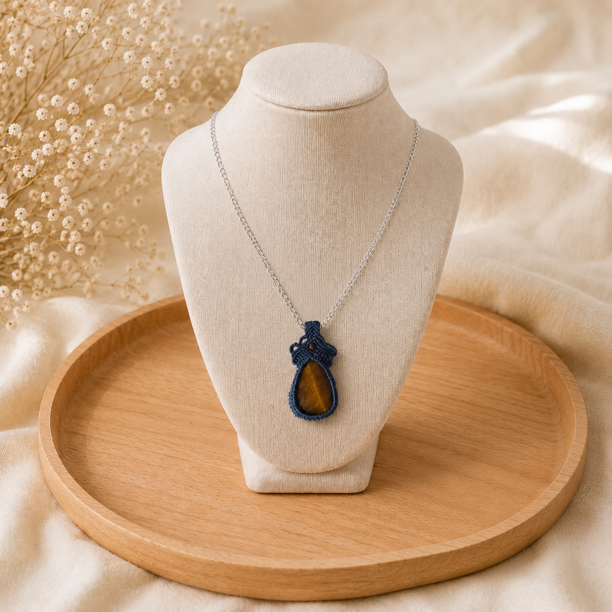 🐅 Collier Force de l'Œil de Tigre