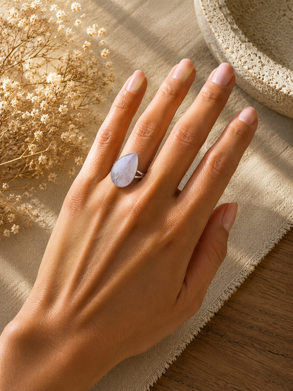 Bague Améthyste Goutte d'Eau