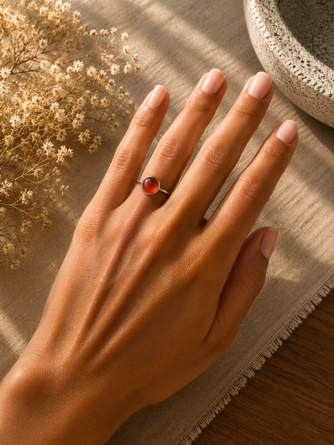 Bague Éclat Cornaline