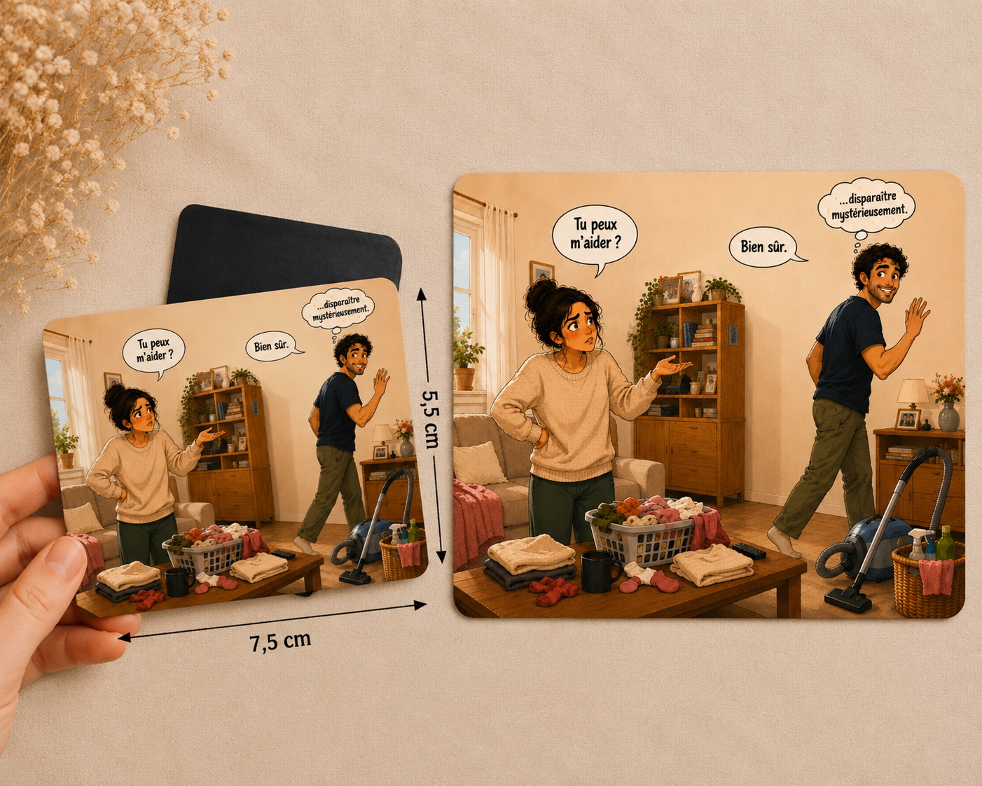 🧲 Magnet humour « Spécial Couple »