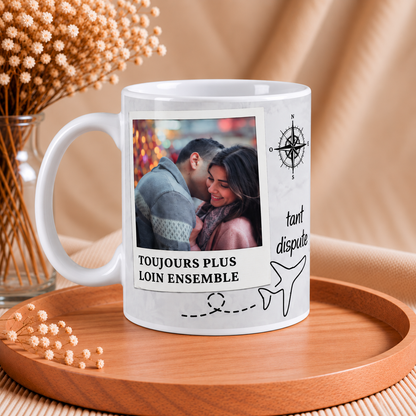😂 Mug humour personnalisé « Amour » – Notre Itinéraire