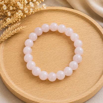 Bracelet Quartz rose naturel